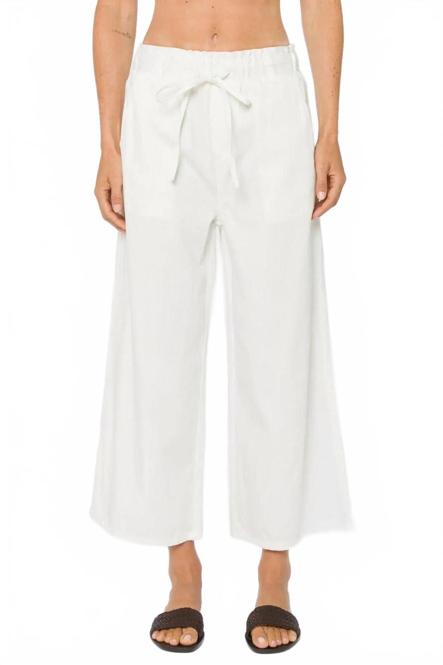 NEW VELVET HEART claudette pants in optic white